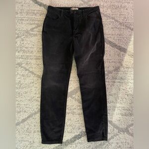 Free People Black Corduroy Skinny Pants